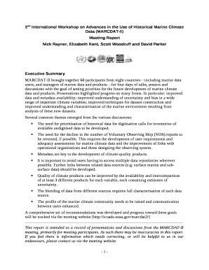 2nd International Workshop on Advances in the Use of Historical Marine Climate Data (MARCDAT-II)