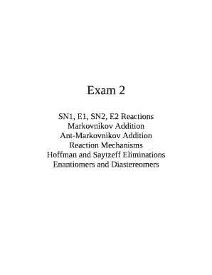 E1 and e2 reactions