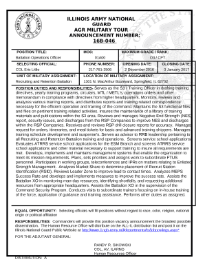 ANNOUNCEMENT NUMBER:16B-046