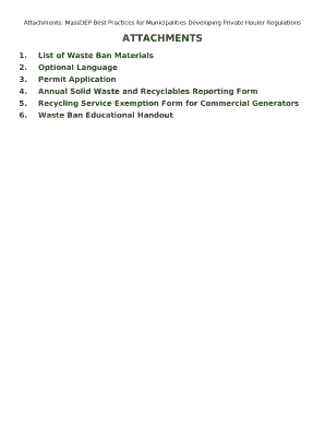 List of Waste Ban Materials