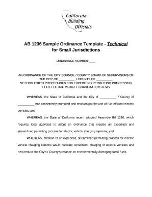 AB 1236 Sample Ordinance Template - Technical