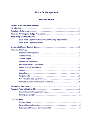Local Health Department Accounting and Auditing Requirements2
