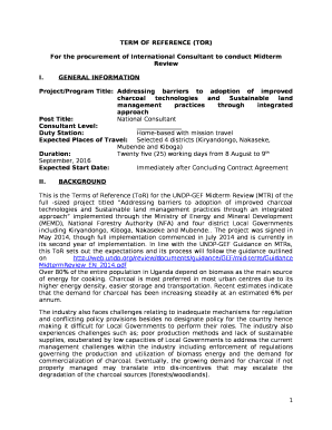 For the procurement of International Consultant to conduct Midterm Review