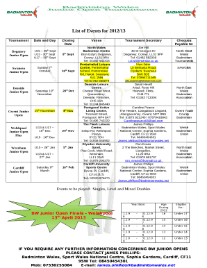 U15 29th Sept U13 - 30th Sept