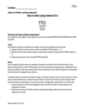 statewide impact on student learning assignment