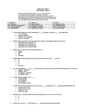 Biology 118 - Exam 2