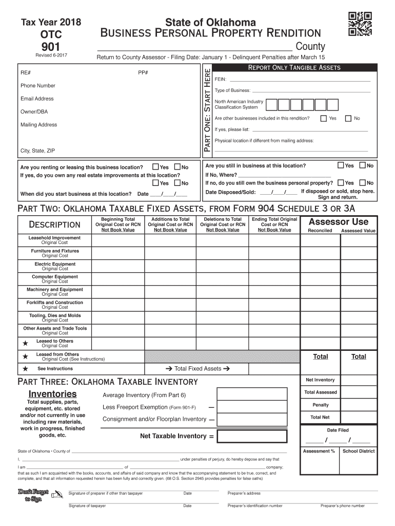 otc 901 2018 form Preview on Page 1
