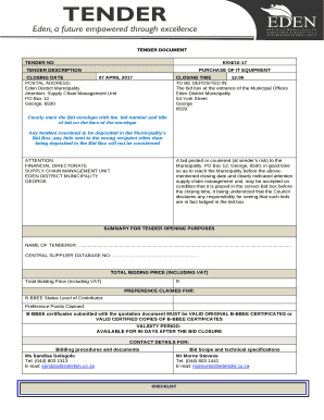 Bid invitation document (sbd1) - MICT Seta