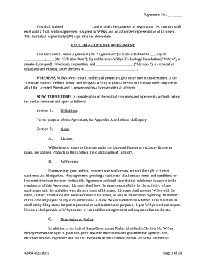 No contract shall exist until a final, written agreement is signed by WiSys and an authorized representative of Licensee