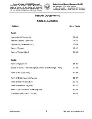 Instruction to Tenderers02-05