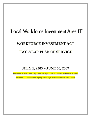 TWO-YEAR PLAN OF SERVICE