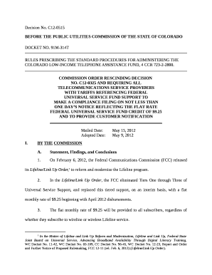 COPUC Decision