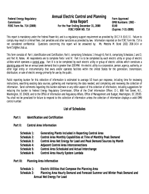 This report is mandatory under the Federal Power Act, and is a regulatory support requirement as provided by 18 C