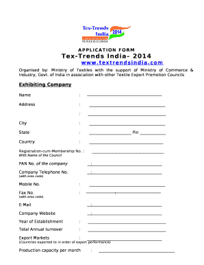 Organised by: Ministry of Textiles with the support of Ministry of Commerce & Industry, Govt