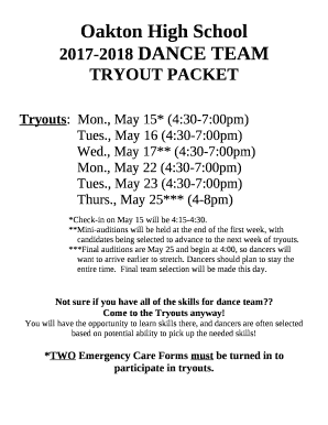 Tryouts:Mon