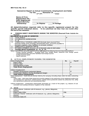 semestral report sample