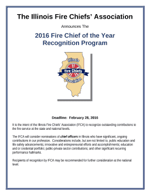 It is the intent of the Illinois Fire Chiefs Association (IFCA) to recognize outstanding contributions to the fire service at the state and national levels