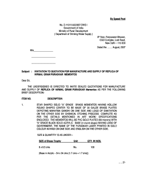 ( Department of Drinking Water Supply )