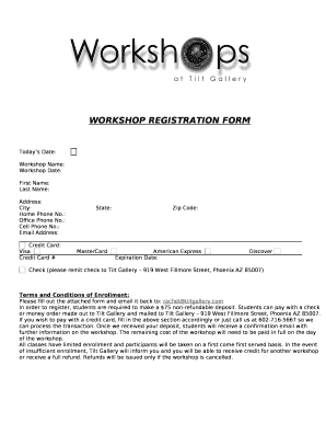 Credit Card #Expiration Date: