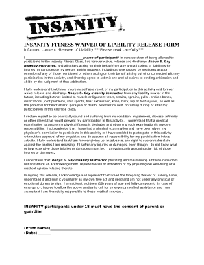 Informed consent -Release of Liability ***Please read carefully***
