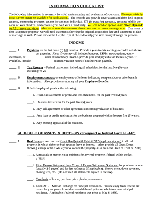 We will need an approximate Date Opened on ALL assets and debts