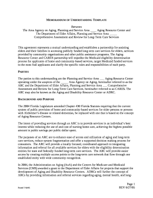 The Area Agency on Aging, Planning and Service Area Aging Resource Center and