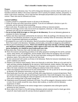 Flinns safety contract