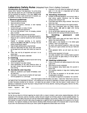 Flinns safety contract