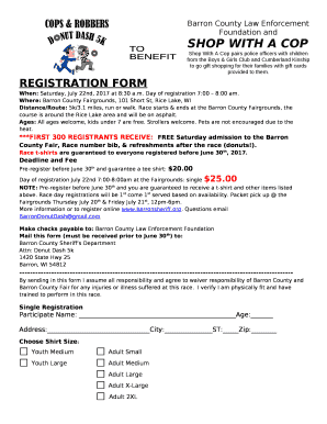 Day of registration 7:00 8:00 am