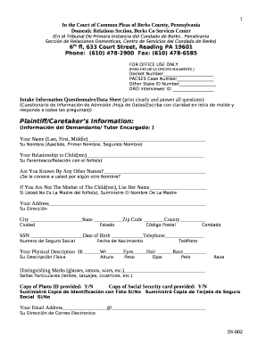 In the Court of Common Pleas of Berks County, Pennsylvania