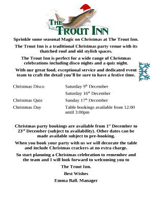Sprinkle some seasonal Magic on Christmas at The Trout Inn
