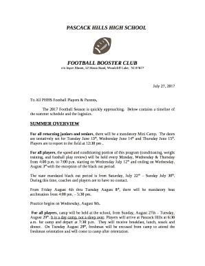 Parent Invitation Letter - Pascack Hills High School - Pascack Valley ...