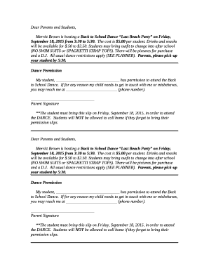 Merritt Brown is hosting a Back to School Dance Last Beach Party on Friday, September 18, 2015 from 3:30 to 5:30