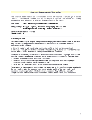 Unit Title:Our Community: Profiles and Connections