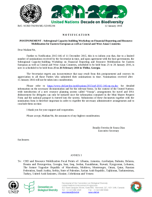 POSTPONEMENT - Subregional Capacity-building Workshop on Financial Reporting and Resource Mobilization for Eastern European as well as Central and West Asian Countries