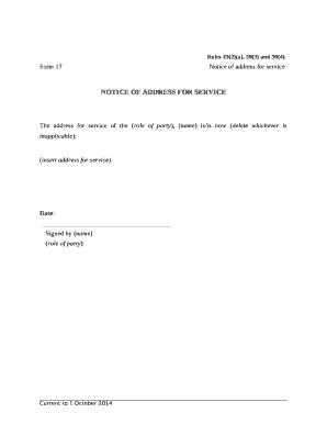 Rules 23(2)(a), 59(3) and 59(4)