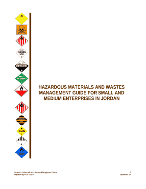 HAZARDOUS MATERIALS AND WASTES MANAGEMENT GUIDE FOR SMALL AND MEDIUM ENTERPRISES IN JORDAN