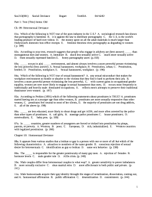 Soc213(001)Social DevianceBogartTest03A04/16/02