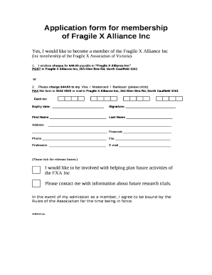 Of Fragile X Alliance Inc