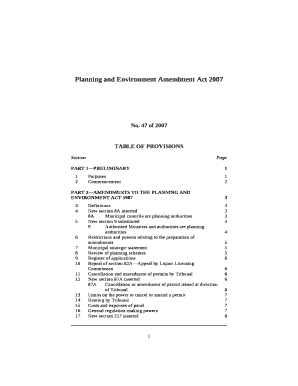 Planning and Environment Amendment Act 2007 - Victorian ...