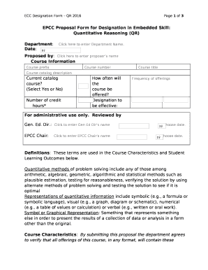 Quantitative Reasoning (QR)