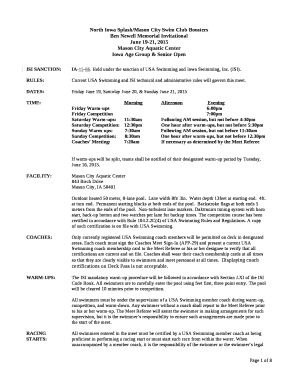 North Iowa Splash/Mason City Swim Club Boosters