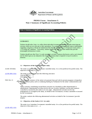 PRIMA Forms - Attachment A