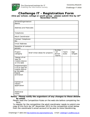 Challenge IT - Registration Form