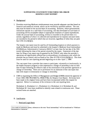 SUPPORTING STATEMENT FOR FORM CMS-1984-99