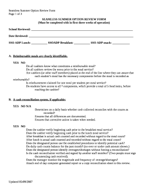 (Must be completed with in first three weeks of operation)