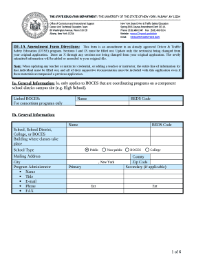 DE-1A Amendment Form Directions - p12.nysed.gov