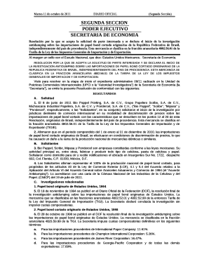 Resolucin por la que se acepta la solicitud de parte interesada y se declara el inicio de la investigacin antidumping sobre las importaciones de papel bond cortado originarias de la Repblica Federativa de Brasil, independientemente del pas