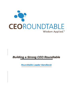 Building a Strong CEO Roundtable