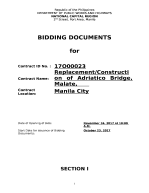 Replacement/Construction of Adriatico Bridge, Malate,
